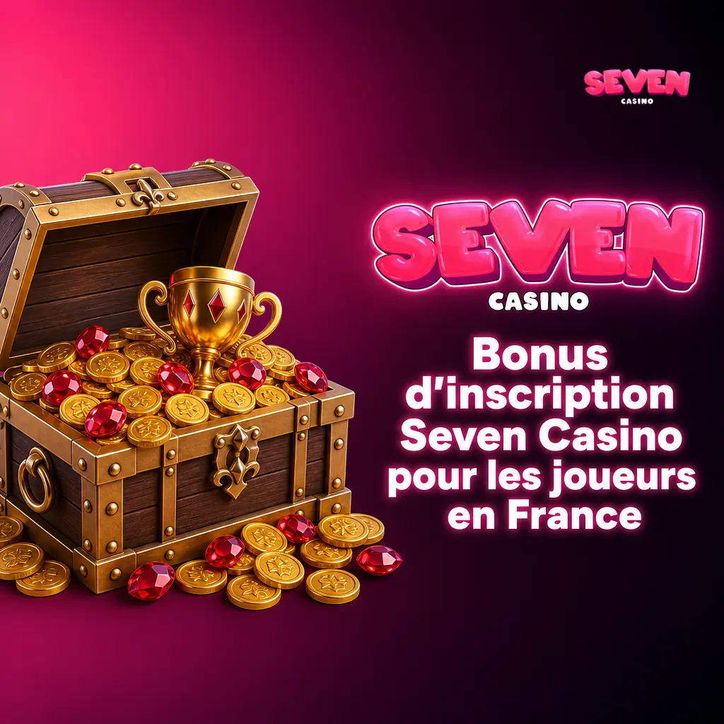 Bonus de bienvenue Seven Casino 450% jusqu'à 7 500 EUR pour les joueurs français sur machines à sous