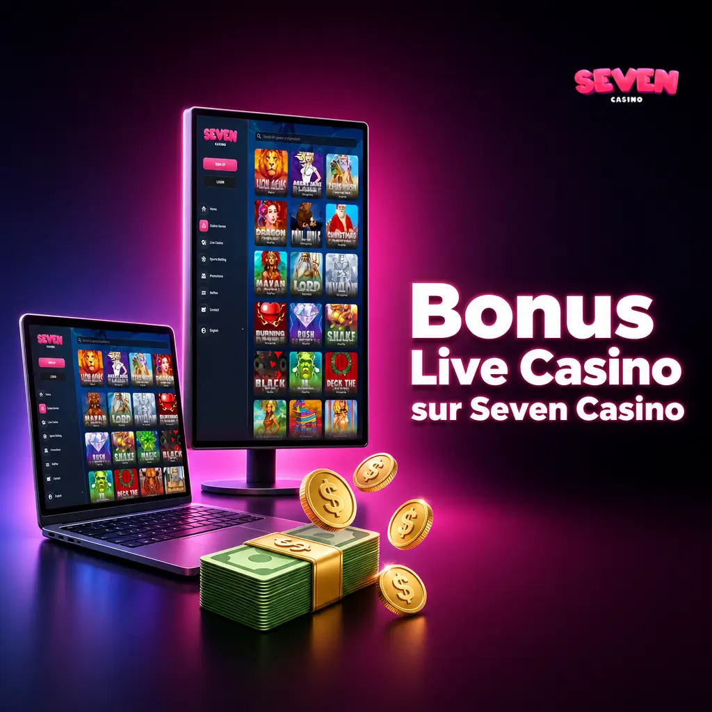 Bonus de bienvenue 450% sur Seven Casino jusqu'à 7500 EUR pour nouveaux joueurs