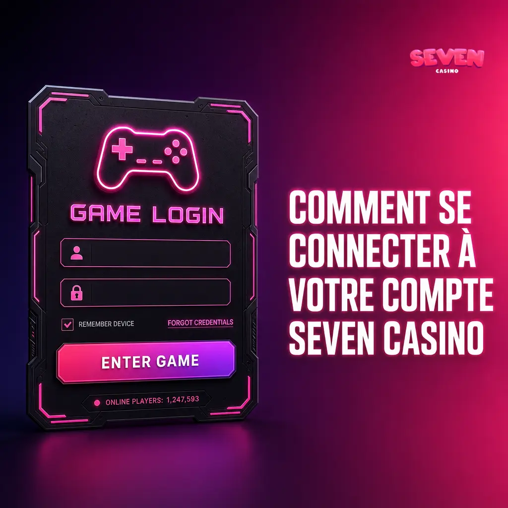 Connexion au compte Seven Casino sur le site officiel avec email, mot de passe et authentification à deux facteurs