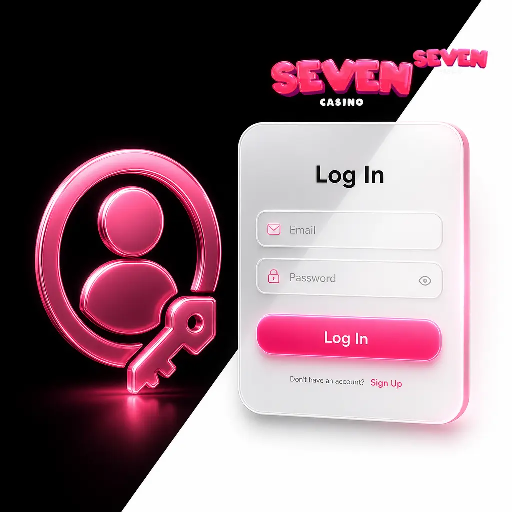 Page de connexion Seven Casino France avec formulaire sécurisé SSL pour accéder à votre compte