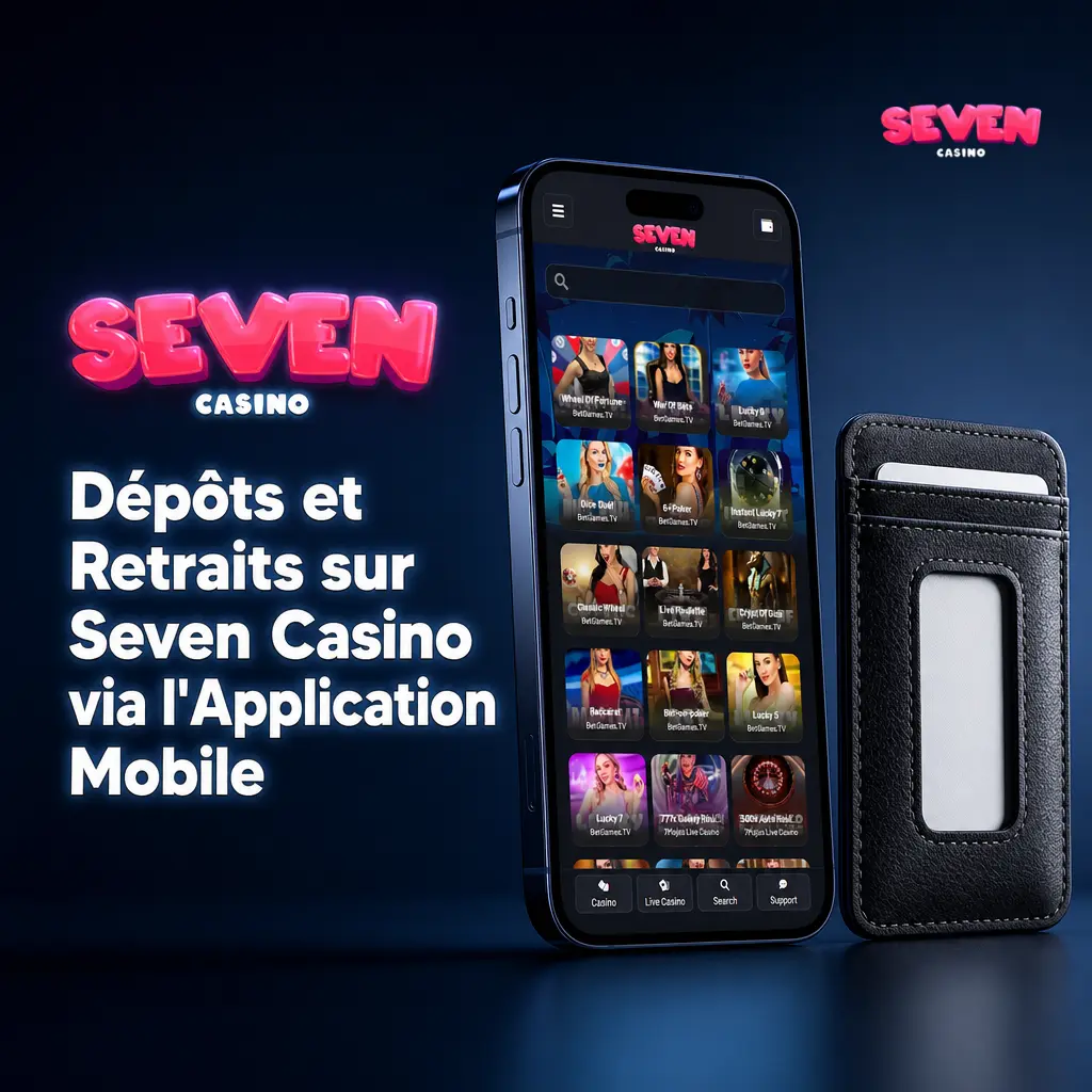 Dépôts et retraits sur Seven Casino via mobile : accès caisse, méthodes de paiement et confirmation sécurisée