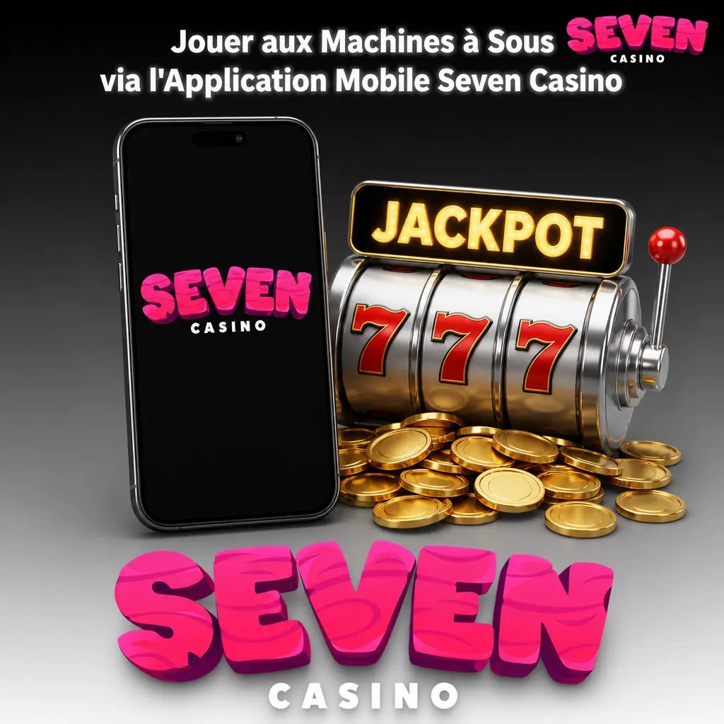 Application mobile Seven Casino pour jouer aux machines à sous, installation rapide depuis le navigateur sans App Store.