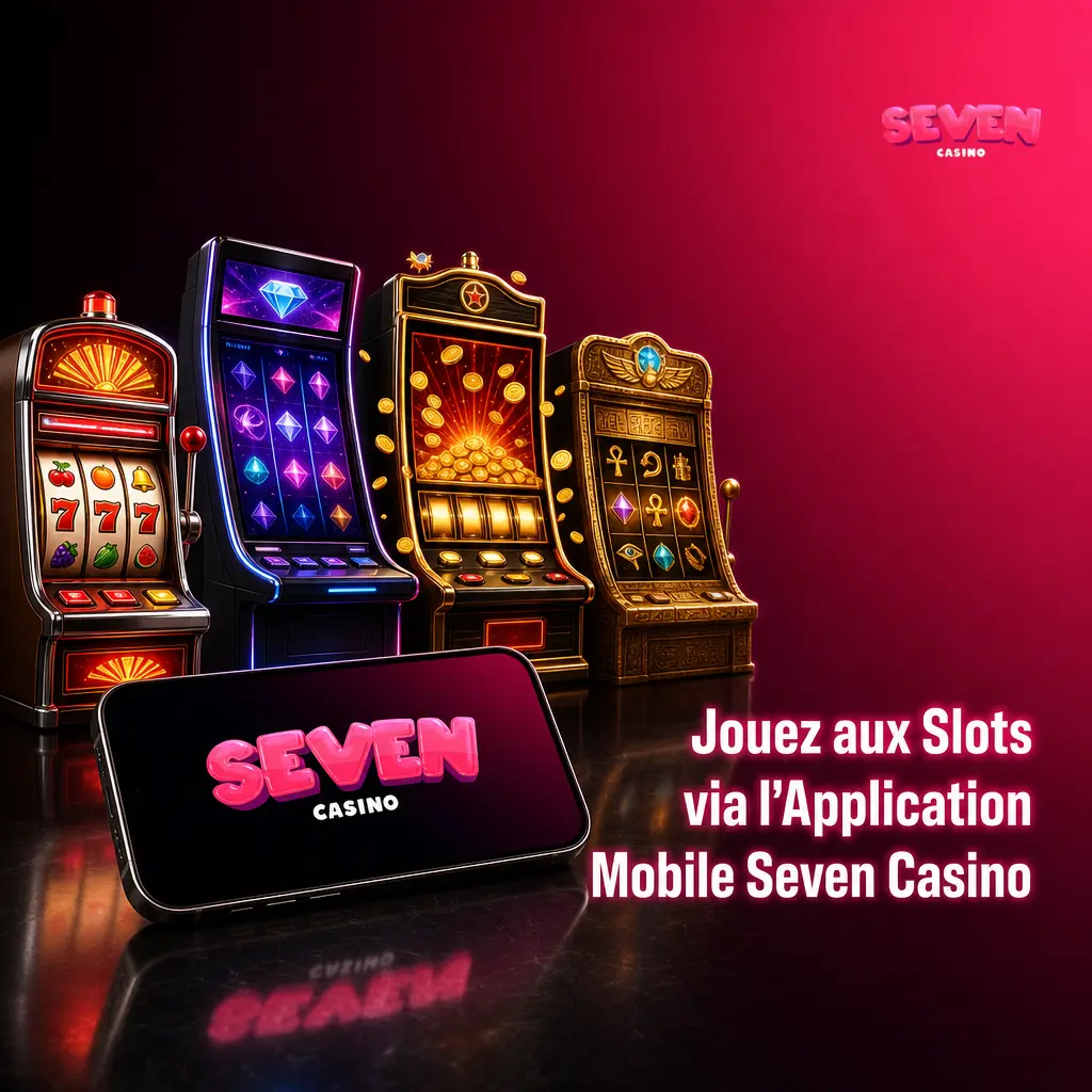 Application mobile Seven Casino avec plus de 7000 slots disponibles sur iOS et Android avec interface tactile optimisée