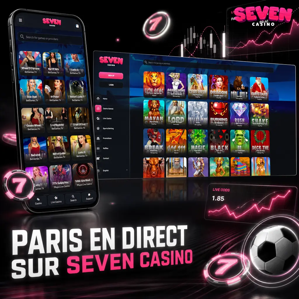 Paris en direct sur Seven Casino : cotes en temps réel pour football, tennis, basketball, cricket et esports