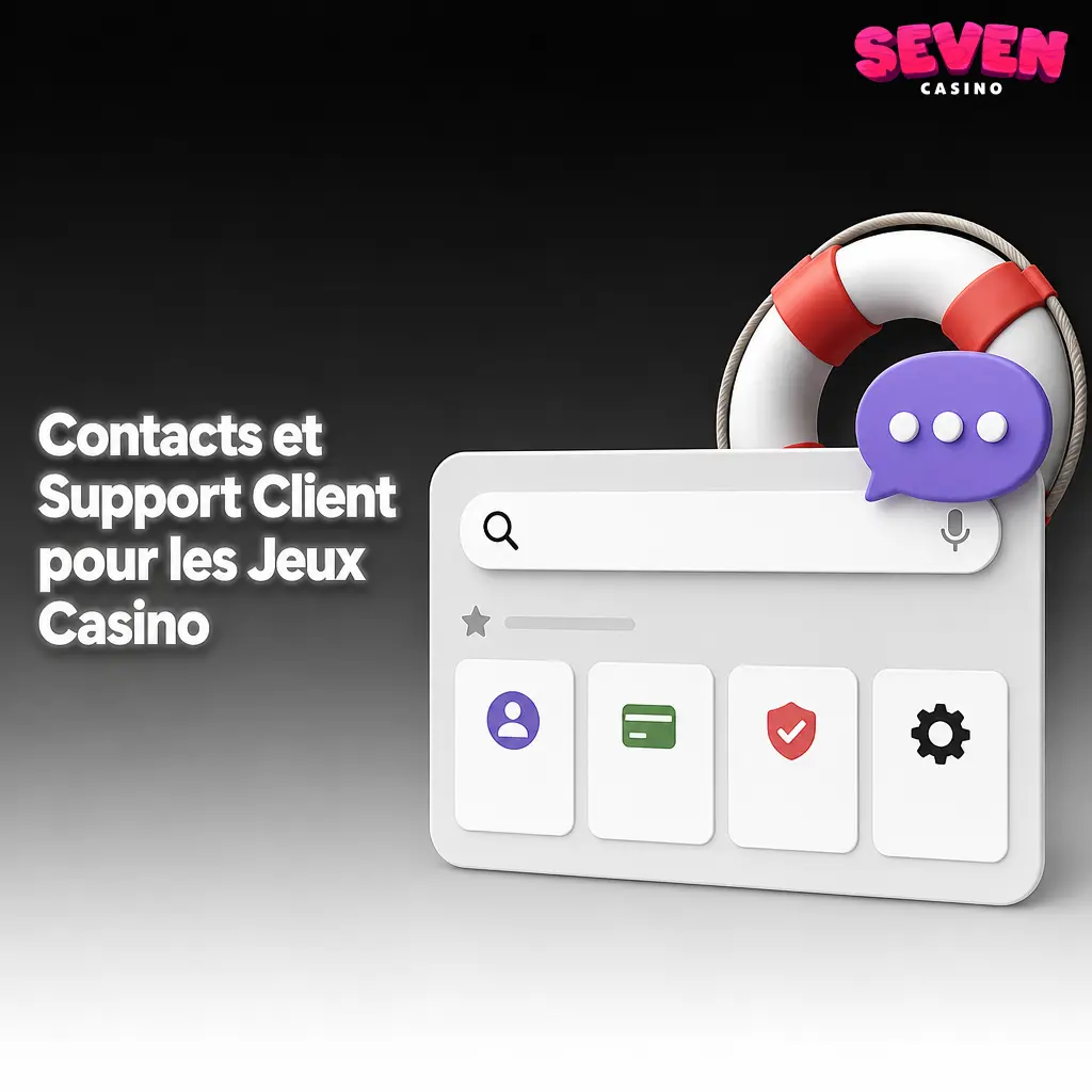 Support client Seven Casino disponible 24h/24 et 7j/7 via chat en direct, email, FAQ et réseaux sociaux.