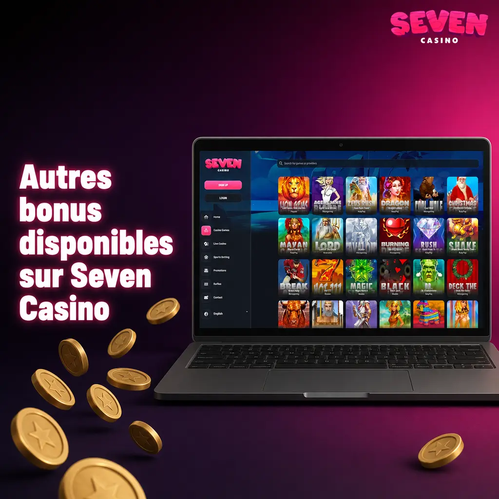 Promotions et bonus disponibles sur Seven Casino pour les joueurs au Royaume-Uni